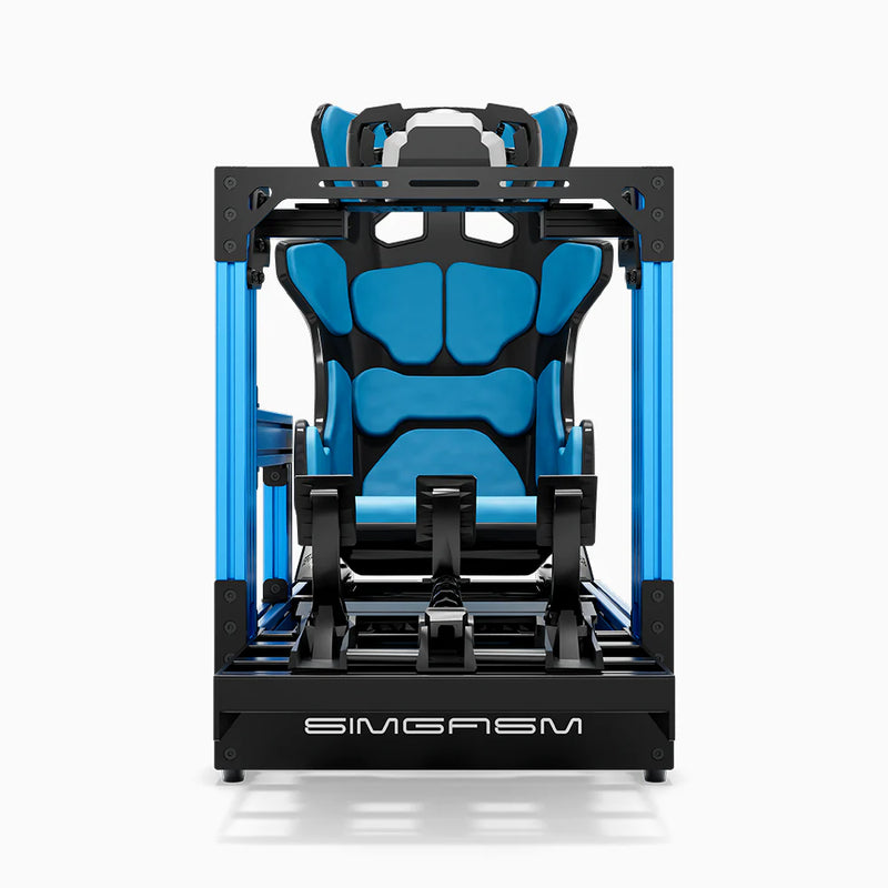 SIMGASM | Pro Aluminum Sim Racing Cockpit - Blue