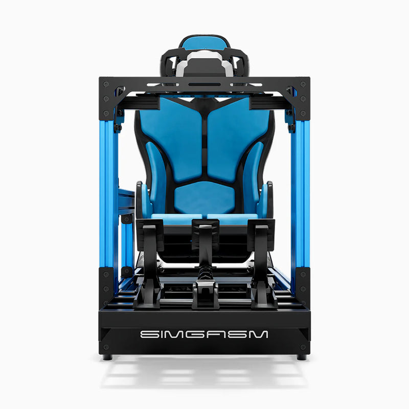 SIMGASM | Pro Aluminum Sim Racing Cockpit - Blue