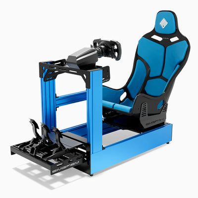 SIMGASM | Pro Aluminum Sim Racing Cockpit - Blue