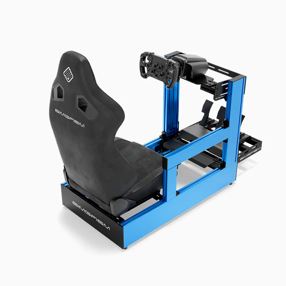 SIMGASM | Pro Aluminum Sim Racing Cockpit - Blue