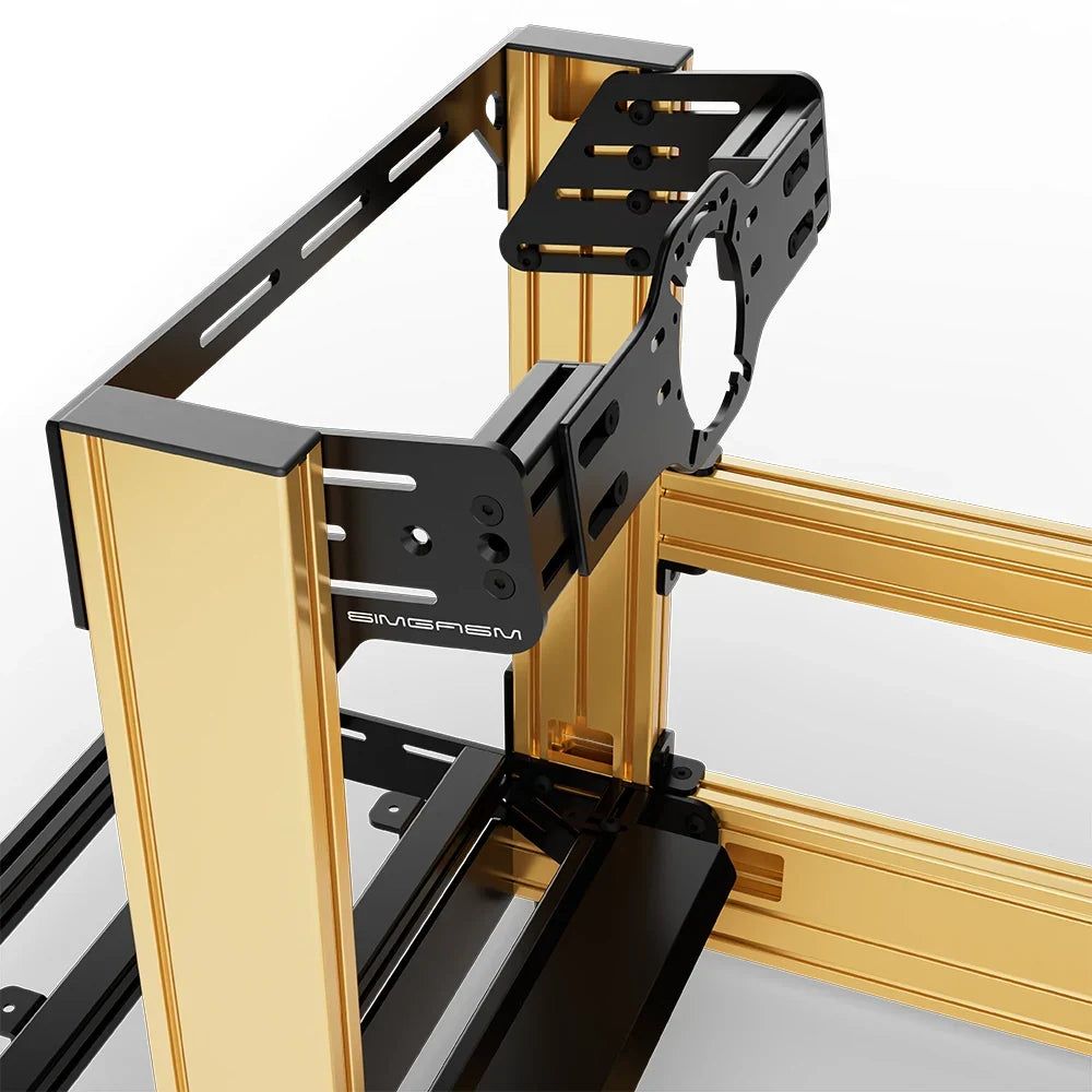 SIMGASM | Pro Aluminum Sim Racing Cockpit - Gold