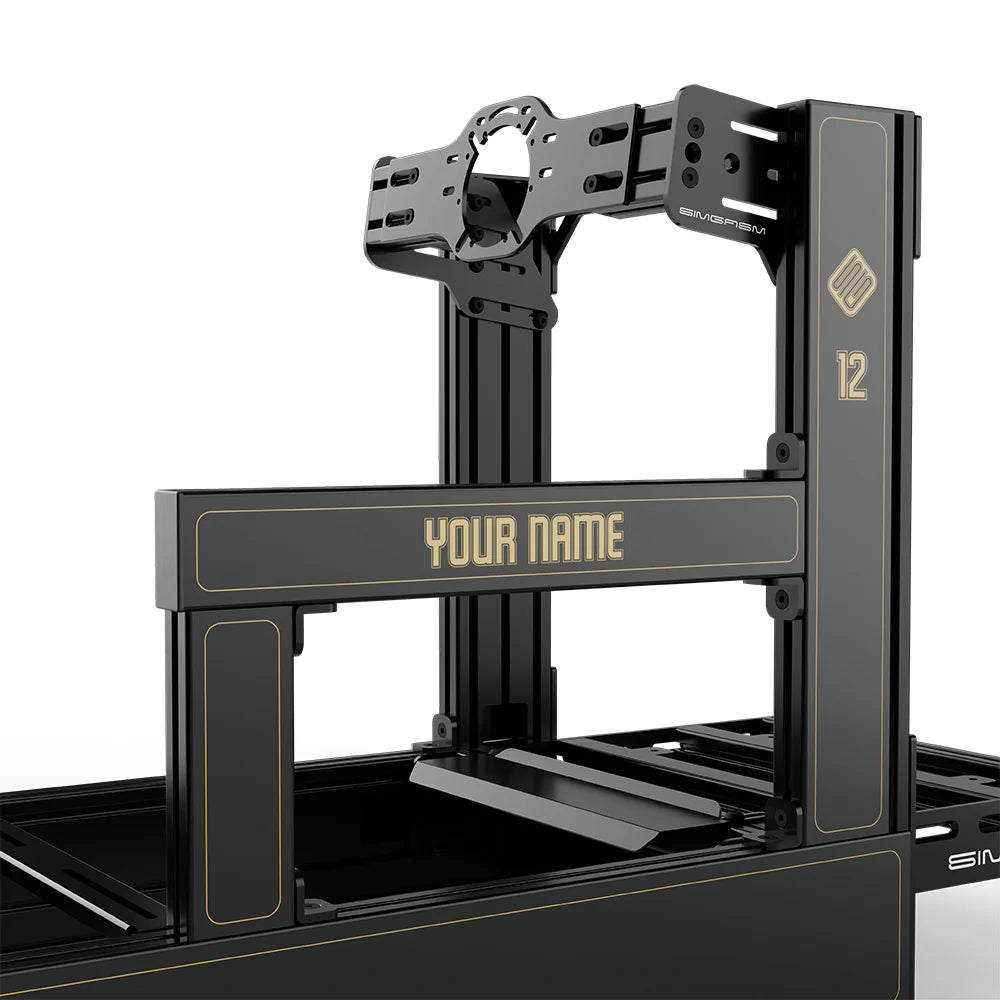 SIMGASM | Pro Aluminum Sim Racing Cockpit - JPS - Front Mount / Add Text & Number