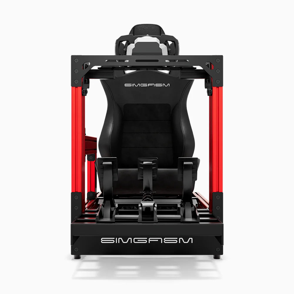 SIMGASM | Pro Aluminum Sim Racing Cockpit - Red