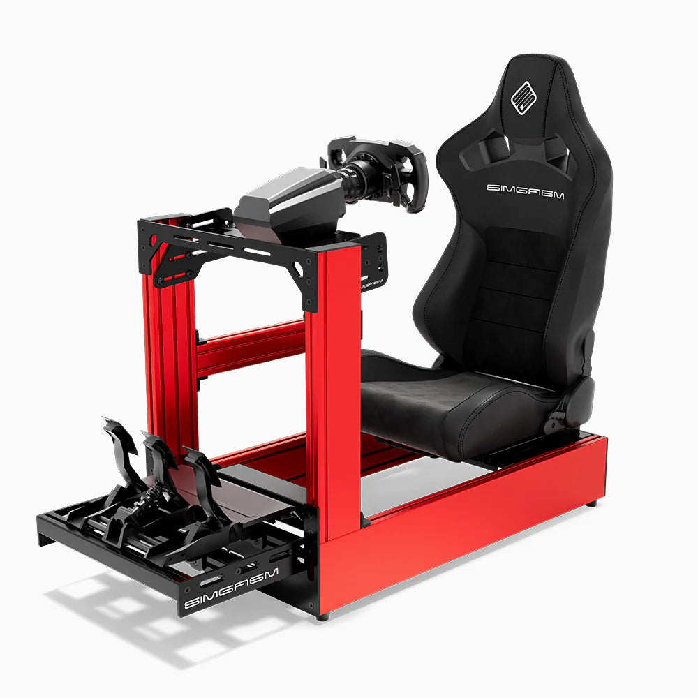 SIMGASM | Pro Aluminum Sim Racing Cockpit - Red
