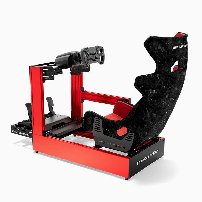 SIMGASM | Pro Aluminum Sim Racing Cockpit - Red
