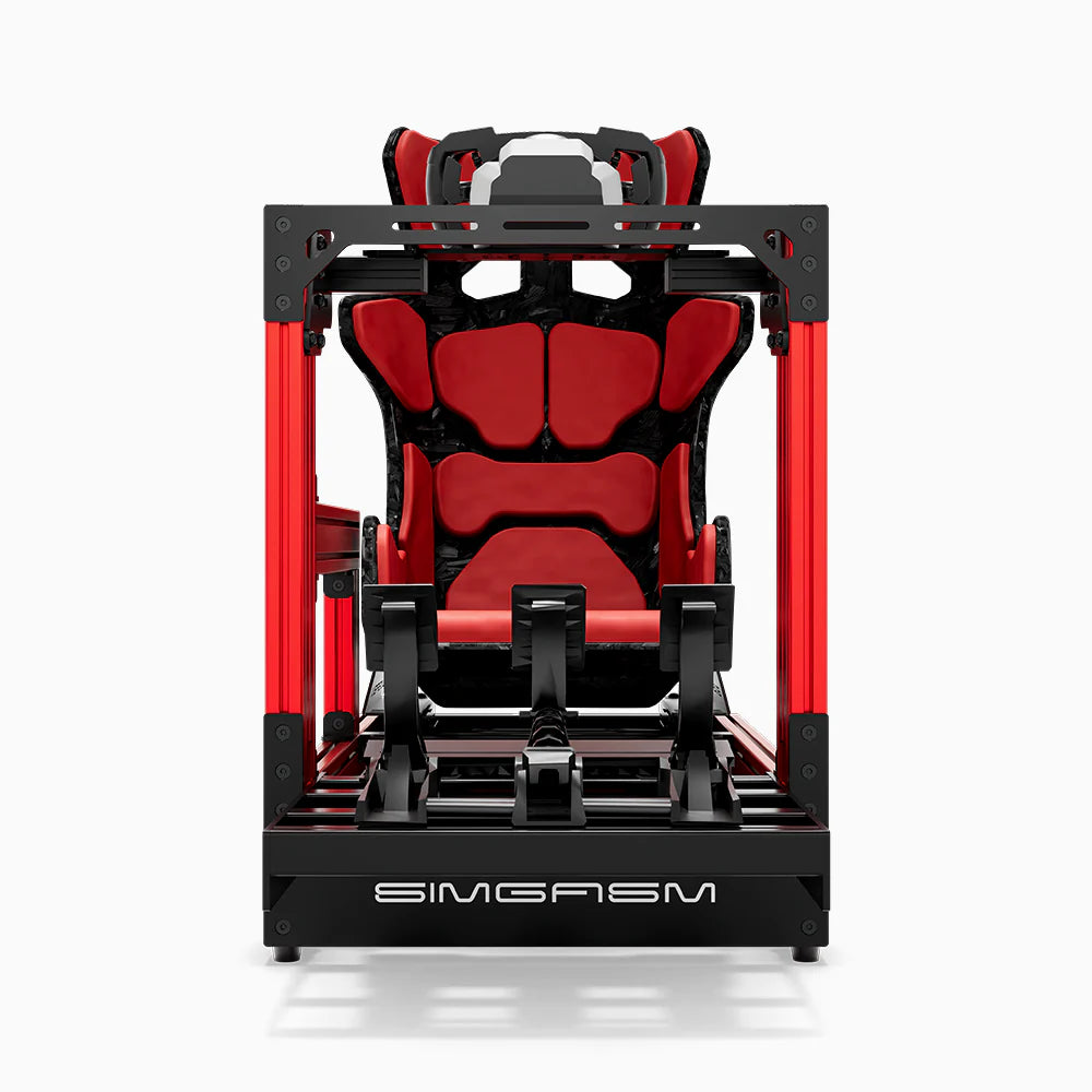SIMGASM | Pro Aluminum Sim Racing Cockpit - Red