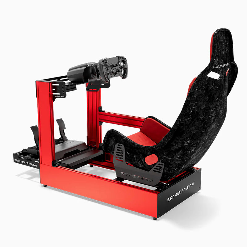 SIMGASM | Pro Aluminum Sim Racing Cockpit - Red