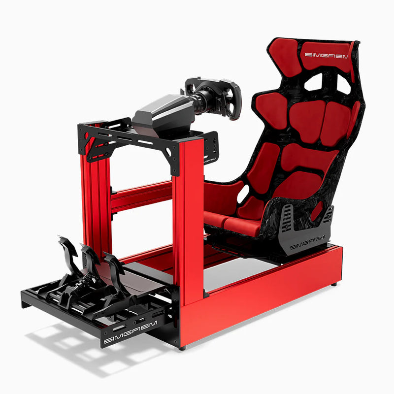 SIMGASM | Pro Aluminum Sim Racing Cockpit - Red