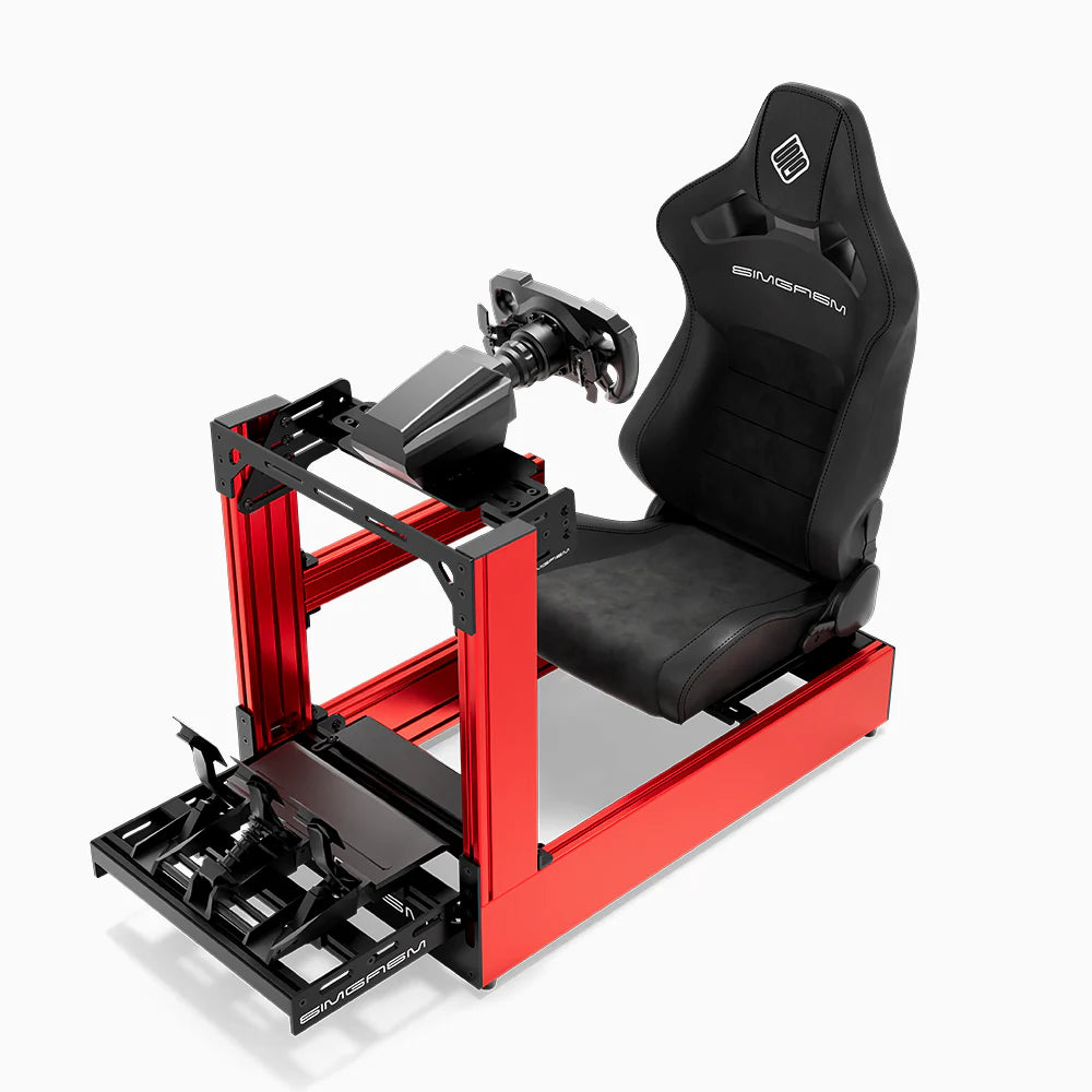 SIMGASM | Pro Aluminum Sim Racing Cockpit - Red