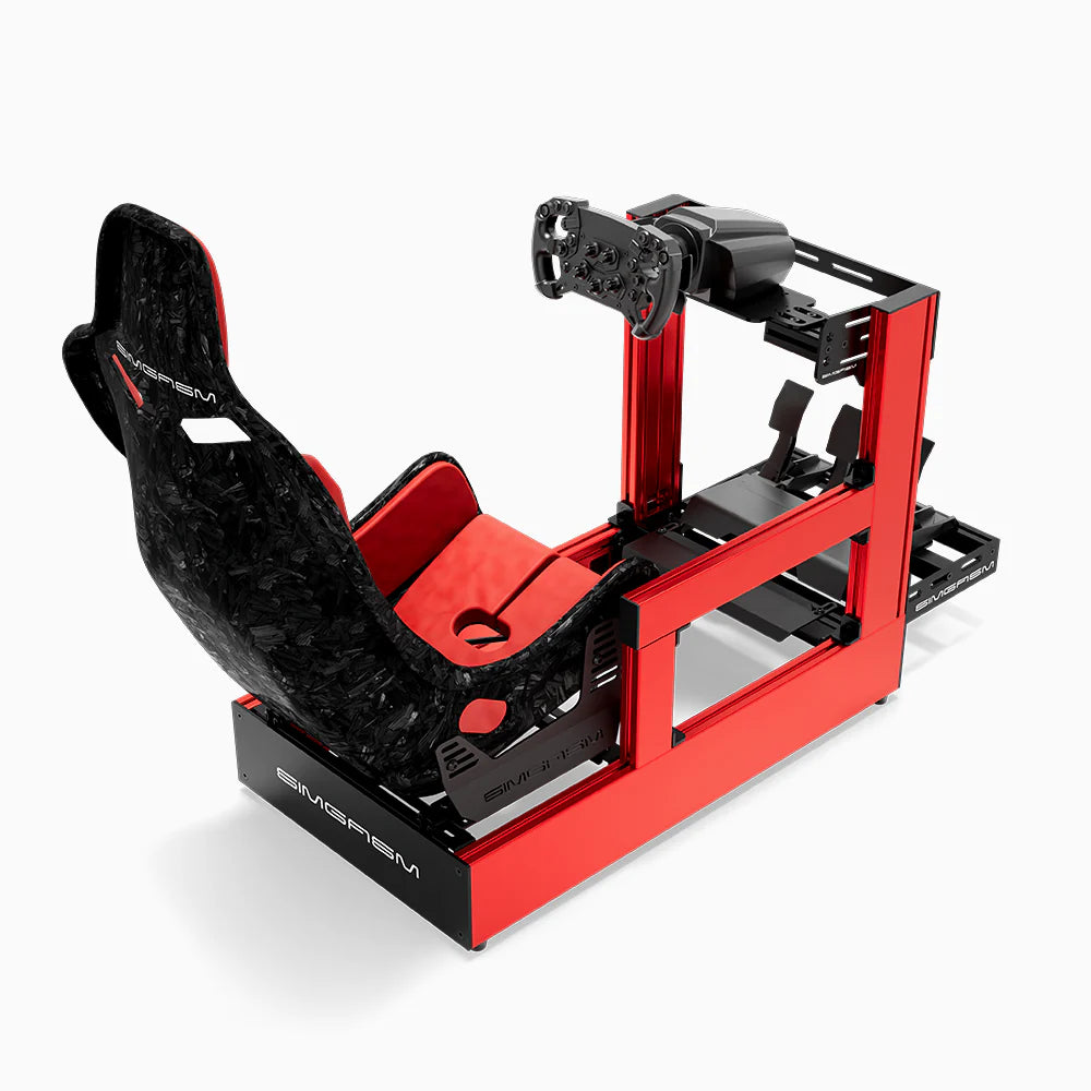 SIMGASM | Pro Aluminum Sim Racing Cockpit - Red