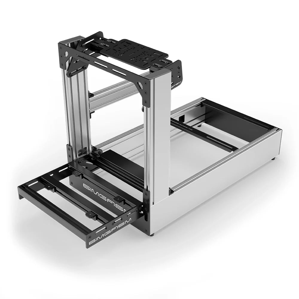 SIMGASM | Pro Aluminum Sim Racing Cockpit - Silver