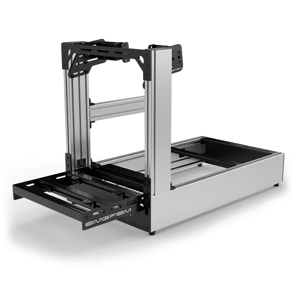 SIMGASM | Pro Aluminum Sim Racing Cockpit - Silver