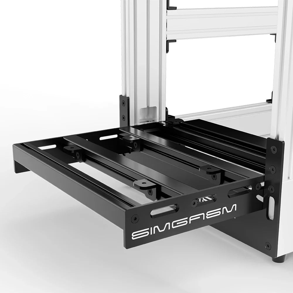 SIMGASM | Pro Aluminum Sim Racing Cockpit - White