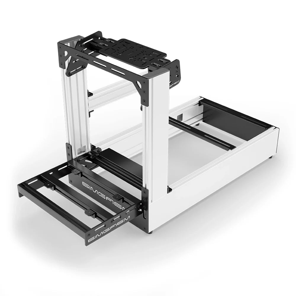 SIMGASM | Pro Aluminum Sim Racing Cockpit - White