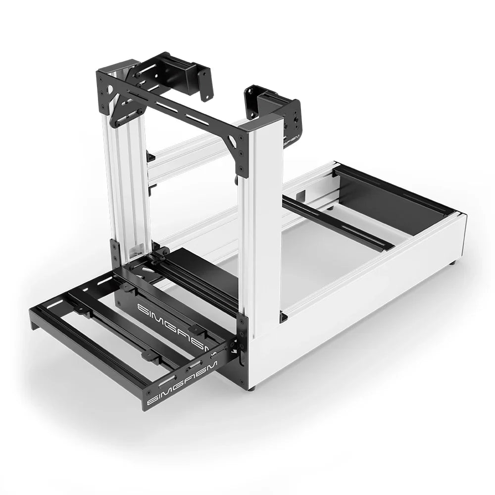 SIMGASM | Pro Aluminum Sim Racing Cockpit - White