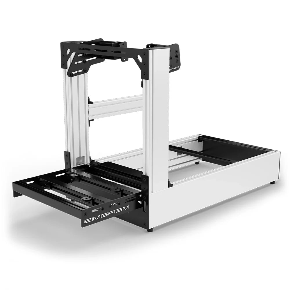 SIMGASM | Pro Aluminum Sim Racing Cockpit - White