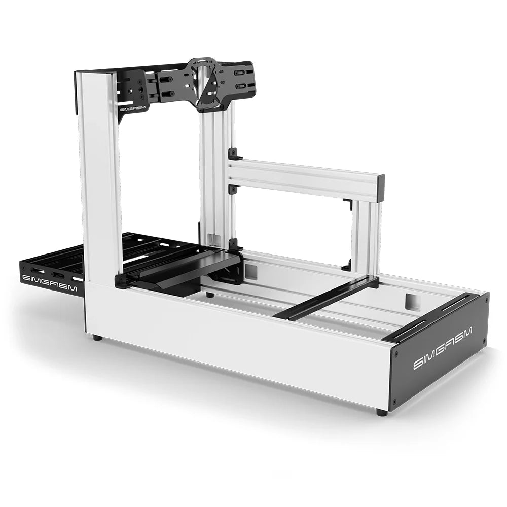 SIMGASM | Pro Aluminum Sim Racing Cockpit - White