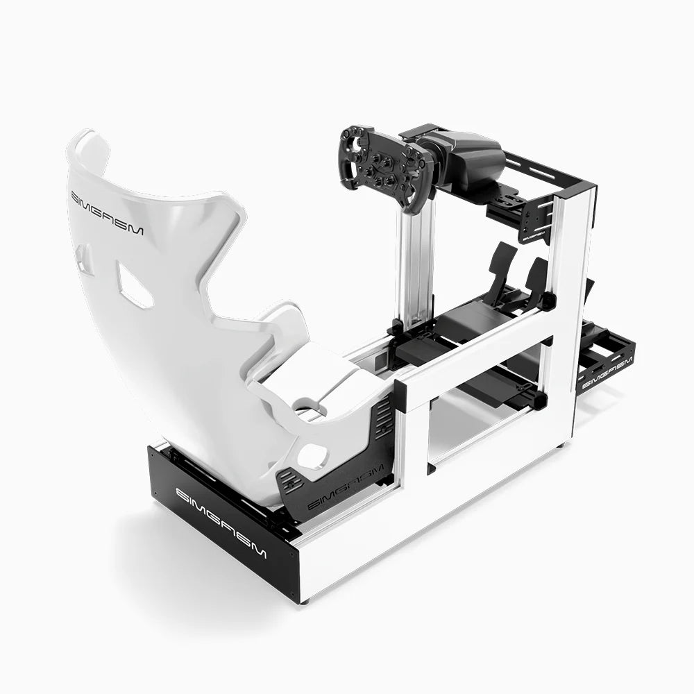SIMGASM | Pro Aluminum Sim Racing Cockpit - White