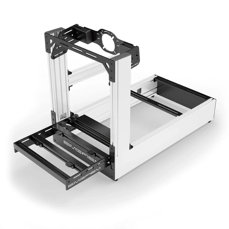 SIMGASM | Pro Aluminum Sim Racing Cockpit - White