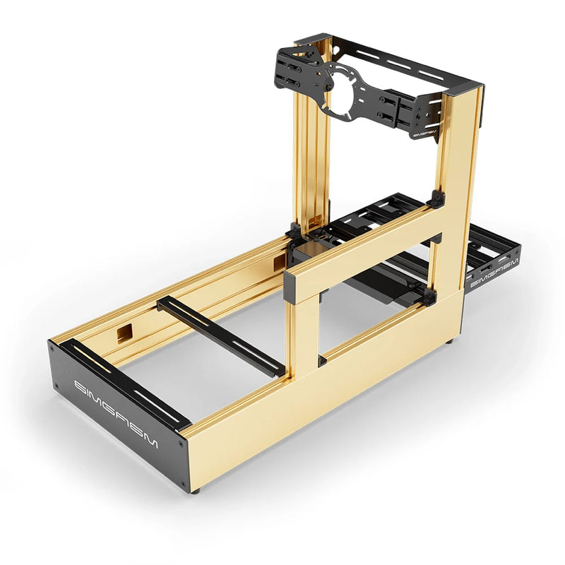 SIMGASM | Pro Aluminum Sim Racing Cockpit - Yellow - Front Mount