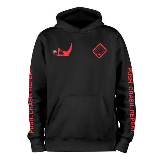 SIMGASM Push. Crash. Repeat. Hoodie - front view