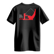 SIMGASM Push. Crash. Repeat. T-Shirt - back view
