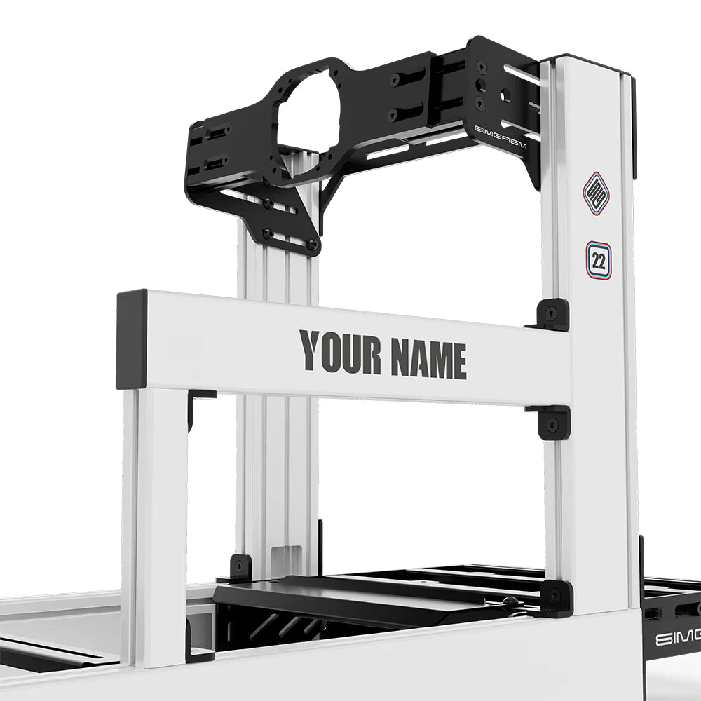 SIMGASM | Sport Aluminum Sim Racing Cockpit - MARINI - Asetek Front Mount / Add Text & Number - Cockpits