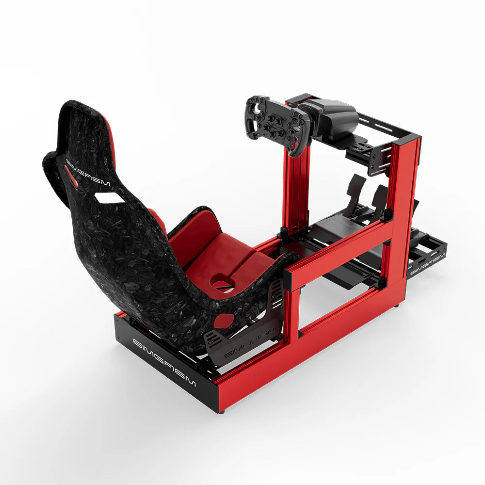 SIMGASM | Sport Aluminum Sim Racing Cockpit - Red