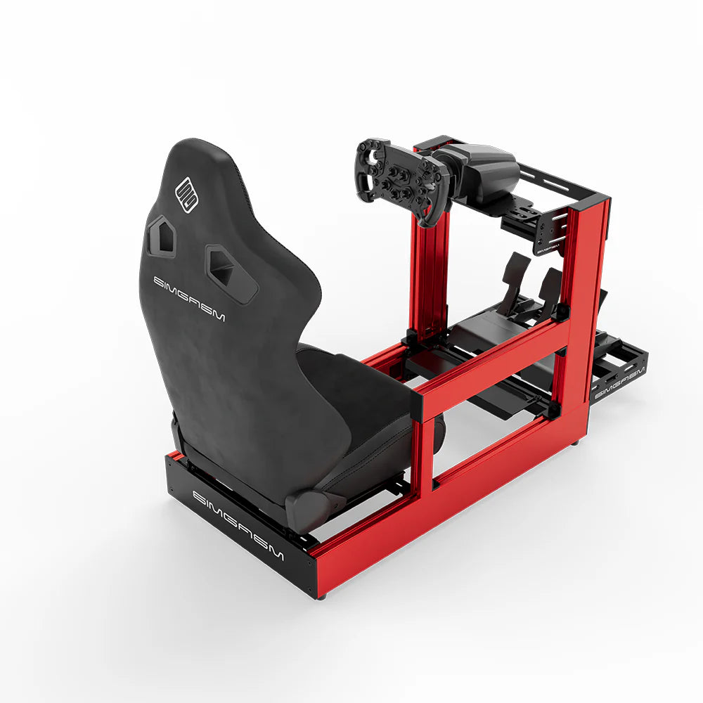 SIMGASM | Sport Aluminum Sim Racing Cockpit - Red