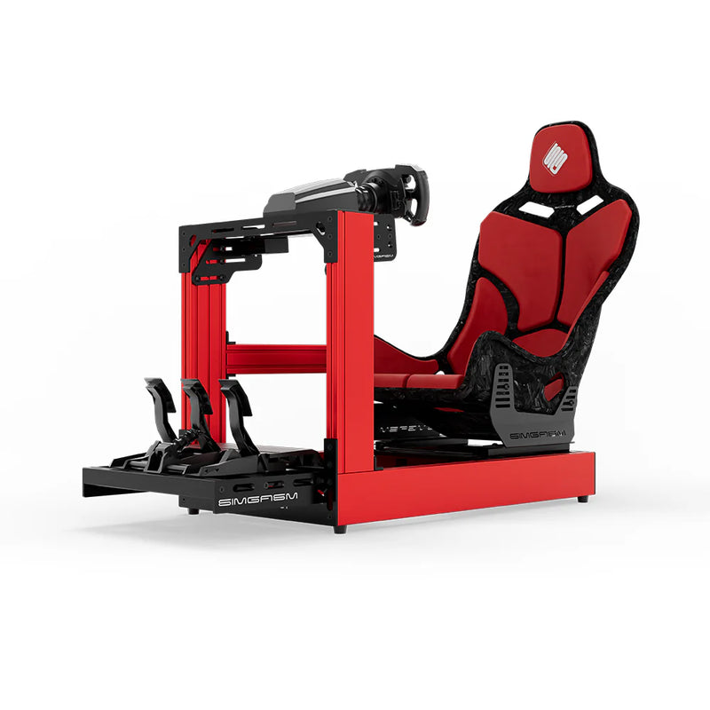 SIMGASM | Sport Aluminum Sim Racing Cockpit - Red
