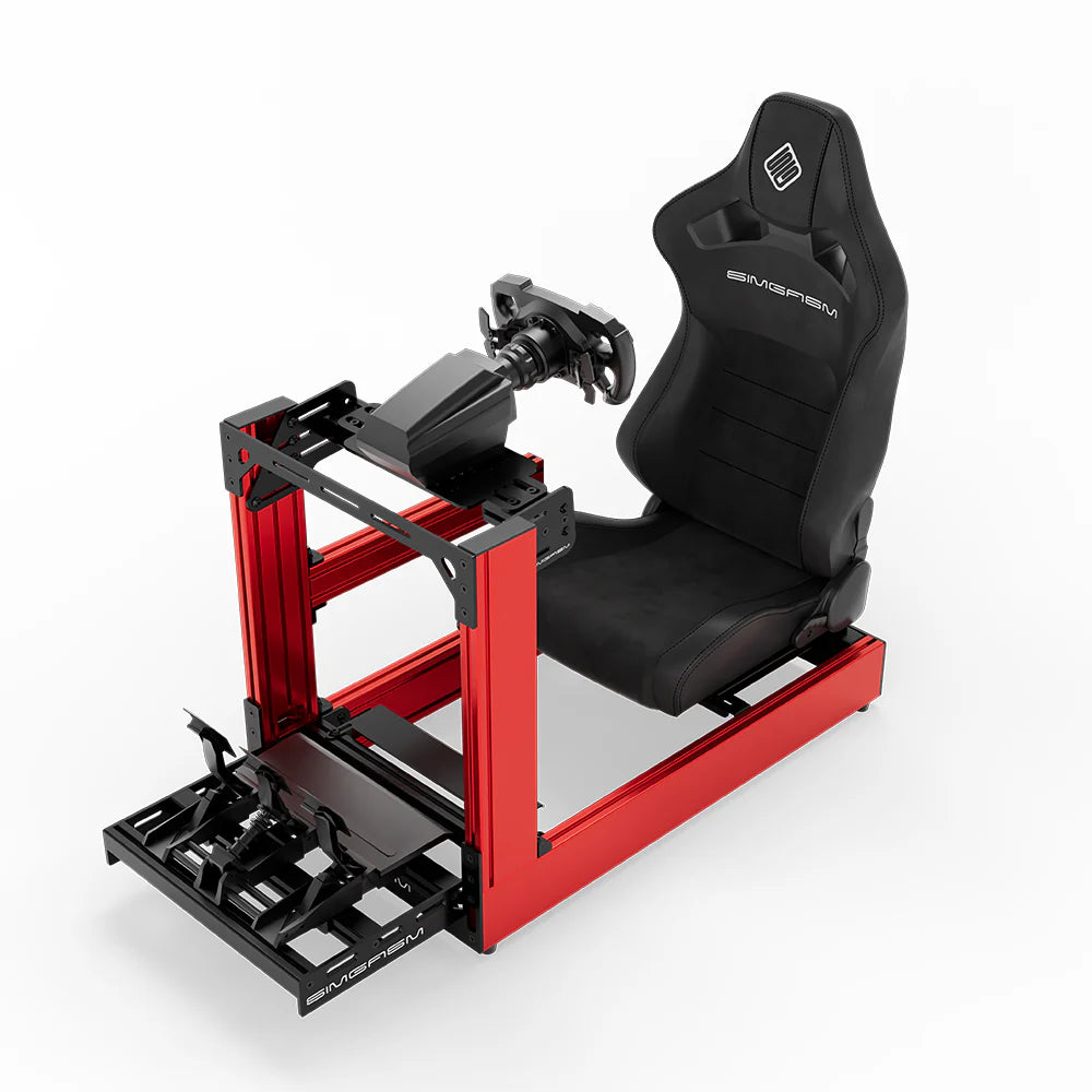 SIMGASM | Sport Aluminum Sim Racing Cockpit - Red