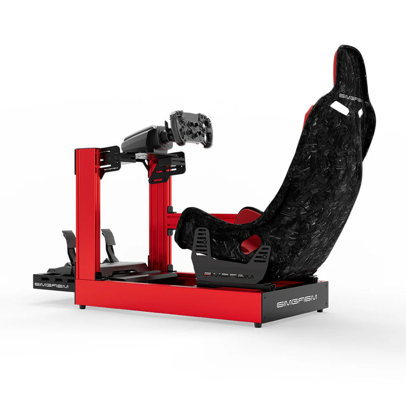 SIMGASM | Sport Aluminum Sim Racing Cockpit - Red