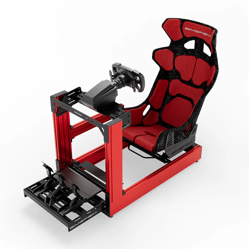 SIMGASM | Sport Aluminum Sim Racing Cockpit - Red