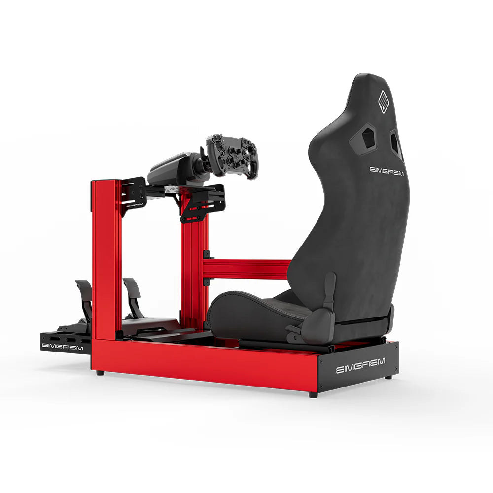 SIMGASM | Sport Aluminum Sim Racing Cockpit - Red