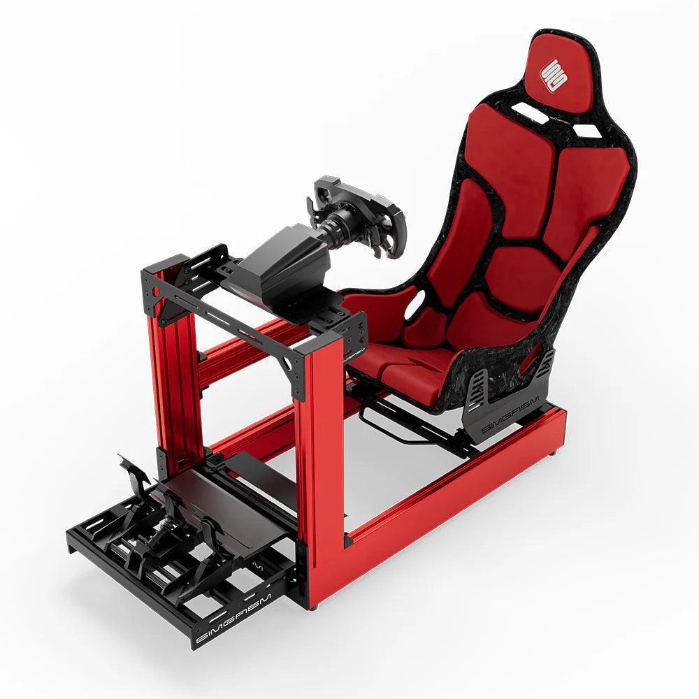 SIMGASM | Sport Aluminum Sim Racing Cockpit - Red