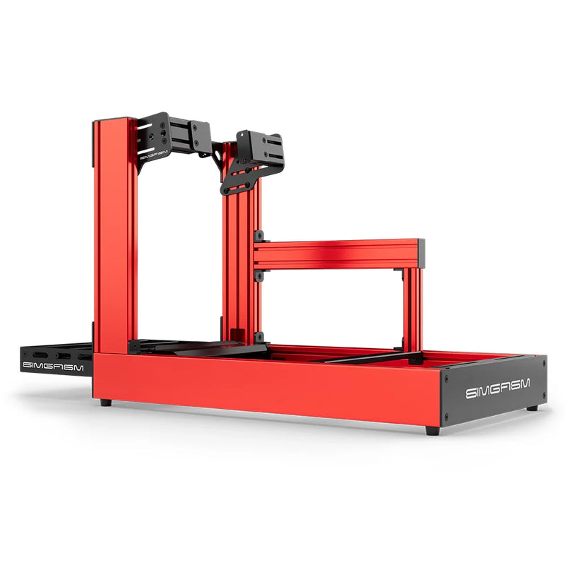 SIMGASM | Sport Aluminum Sim Racing Cockpit - Red - Side Mount