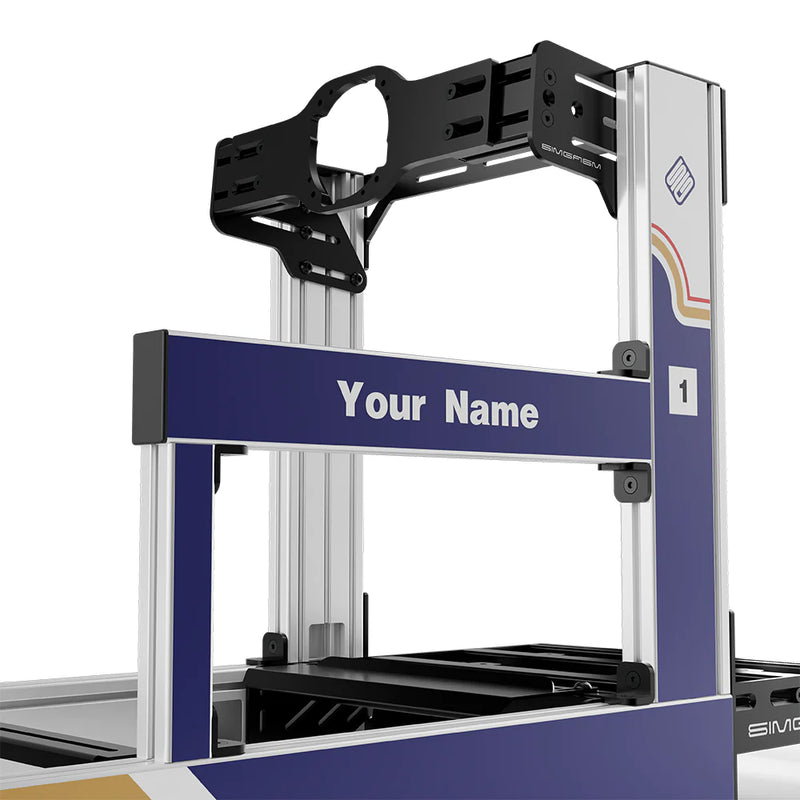 SIMGASM | Sport Aluminum Sim Racing Cockpit - RothBros - Asetek Front Mount / Add Text & Number