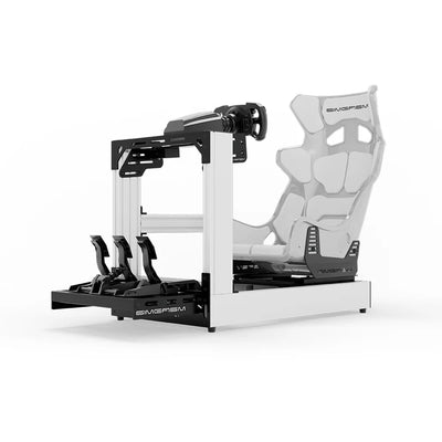 SIMGASM | Sport Aluminum Sim Racing Cockpit - White