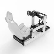 SIMGASM | Sport Aluminum Sim Racing Cockpit - White